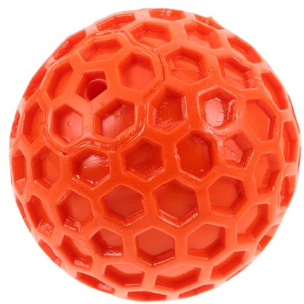 Toddmomy Pelota para Mascotas Parlante Juguete de Goma Resistente Diseño de Panal para Mejorado Uso Interiores y Exteriores Pelota Masticable para Perros Pequeños