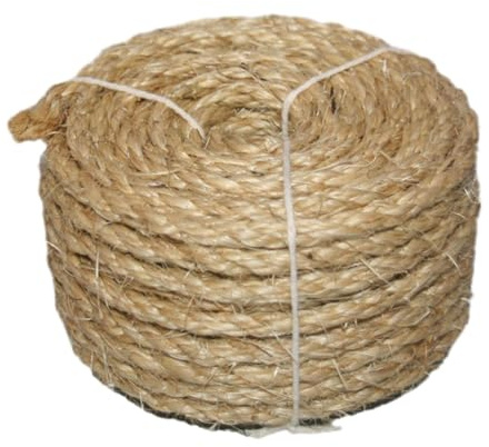 POXZSFX Sisal Rope Twine Designed To Engage Cats Scratching Posts Creating Fun Play Structures Filling Home Decor With Personality And Creativity. Twisted Cord Wrapper Jute Rope, Linen, 6mmx20m