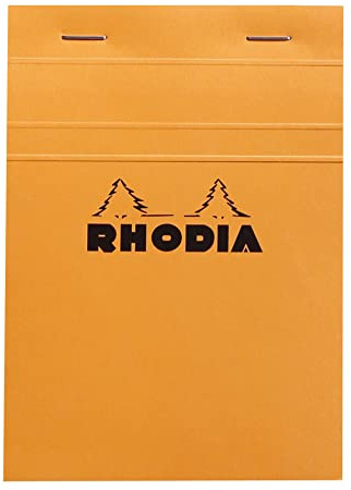 Rhodia 13200C Notizblock A6 80 Blatt kariert Orange