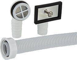 Spülen Universal Überlaufset für Ablaufventile mit 25 mm