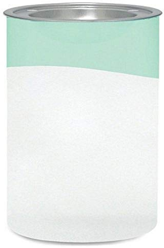 Yankee Candle Serene Sandblast Aqua Wax Melt Burner, Glass, White/Green
