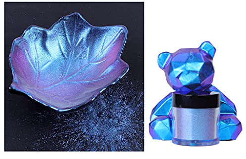 PHILSP Chamäleon-Pulver, Farbverschiebung, Glimmerpulver für Epoxidharz, Perlpigment-Pulver zum Malen, Seife, Schleim, mehrfarbig, Chamäleon-Pulver, 9