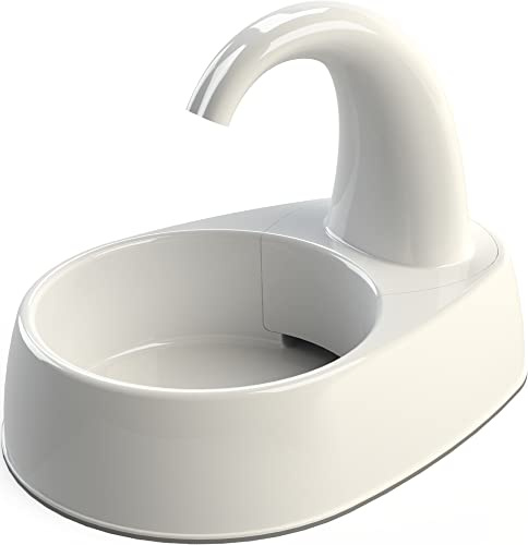 TRIXIE Fontaine à Eau Curved Stream, Plastique, 2, 5 l/25 × 24, 5 × 35 cm, Blanc
