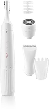 ETA Damenrasierer Fenite I 50min Akku I Gesichtshaarentferner I Trimmer für Frauen I Klein & Kompakt I Reiseetui I Augenbraunrasierer