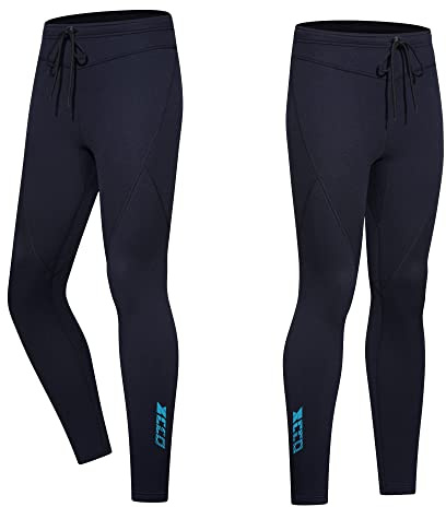 ZCCO Pantalon de Combinaison pour Homme, Pantalon Long en néoprène de 1,5 mm pour Le Surf Kayak Natation Plongée Canoë
