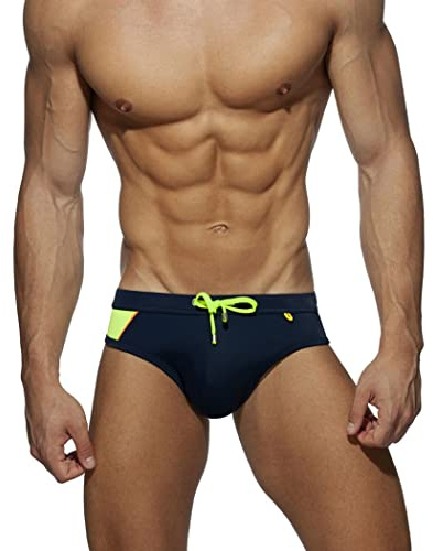 RQPYQF Costume da Bagno Uomo, Costume Slip Nuoto Mare e Piscina Uomo Swimming Brief Coulisse Regolabile YK16