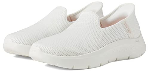 Skechers Women's Go Walk Flex Slip-ins – Relish Sneaker, Cream, 7.5 UK