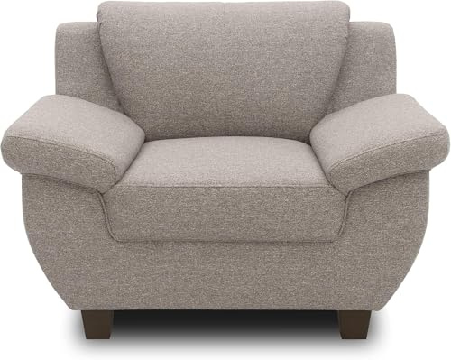 DOMO. Collection Panama Fauteuil rembourré, pour Une Place, 3-2-1 fauteuils, 91 x 108 x 80 cm (p x l x h) - Taupe