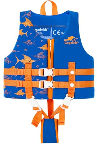 Gogokids Jungen Mädchen Schwimm Weste Schwimmen Jacke - Kinder Schwimmende Badeanzug Bademode Schwimmtraining Kleinkind Lernt Schwimmen