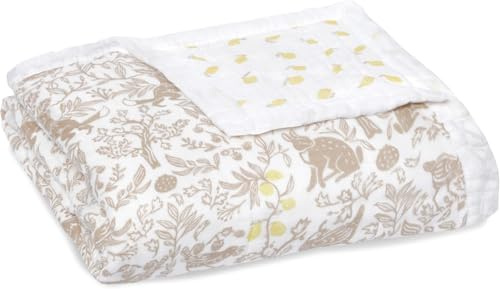 aden + anais Seidig weiche Bambusviskose Babydecke, Krippenbettwäsche für Neugeborene Baby und Kleinkind, Kinderzimmerdecke für Jungen und Mädchen, Baby-Wunschliste und Duschgeschenk, natürliches Wald