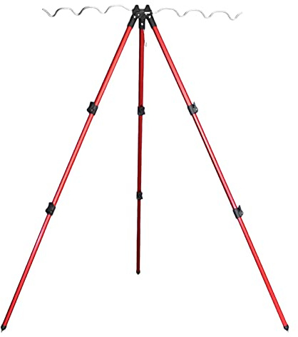 SIUKE trípode de caña de Pescar, Soporte de trípode de cañas de Pescar Soporte de caña de Pescar telescópico de aleación de Aluminio
