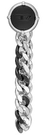 Diesel herrörhänge rostfritt stål, DX1500931, Length: 35.7mm, Width: 8.7mm, Rostfritt stål, Ingen ädelsten