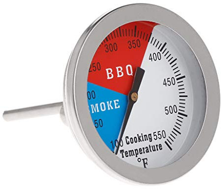 2 Professionelles 550F BBQ Thermometer Messgerät Barbecue Grill Holzraucher Holzkohle Hitze Räucherofen Thermometer