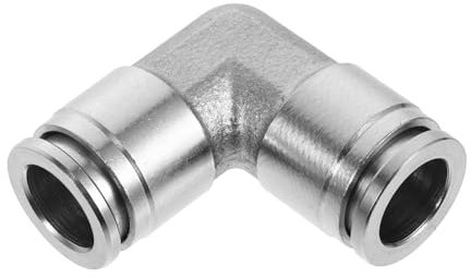Hohopeti 90degree Stainless Steel Pneumatic Connector Thread Fit for Air Compressor Quick Plumbing Fittings Male Adapter for
