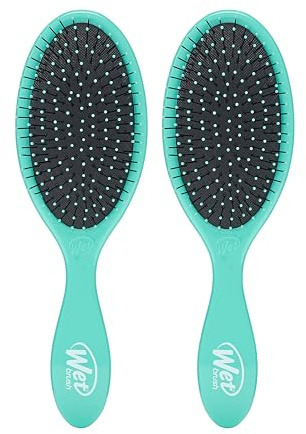Wet Brush Genuine Amazon Exclusive Aqua Detangler Hair Brush, Ultra Soft IntelliFlex Bristles, Detangling Hair Brush, Glides Through Tangles, All Hair Types (Wet and Dry Hair) for Women