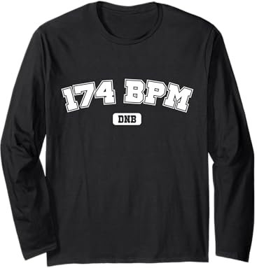 Drum n Bass Design | DNB Drum und Bass 174 BPM Langarmshirt