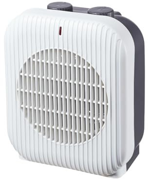 Wintem Termoventilatore Compatto da Tavolo con 2 Intensità di Riscaldamento 1000/2000W - Sicuro Grazie al Sistema Anti Surriscaldamento e Adatto ad Ogni Stanza - 25,5x20x13cm