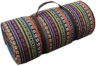 Picknickdecke, wasserdichte Picknickmatte aus dickem Segeltuch im Boho-Stil, sanddicht, Ethno, extra große Stranddecke, feuchtigkeitsbeständige Matte, maschinenwaschbarer Teppich for Camping, Garten,