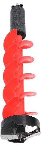 NINGXUE Trivella per Ghiaccio da 8 Pollici, Adattatore Versatile, Lama affilata e Robusta, Punta per trivella per Ghiaccio elettrica con Dispositivo Galleggiante per acque Profonde