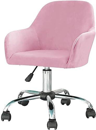 Bar Stuhl Hocker Abdeckungen, Samtbezug mit drehbarer Armlehne und gebogener Rückenlehne, Stuhlhussen für Home-Office-Schreibtisch, Stretch-Bezug für Esszimmerstühle mit Ohrensessel, für Schminktisch
