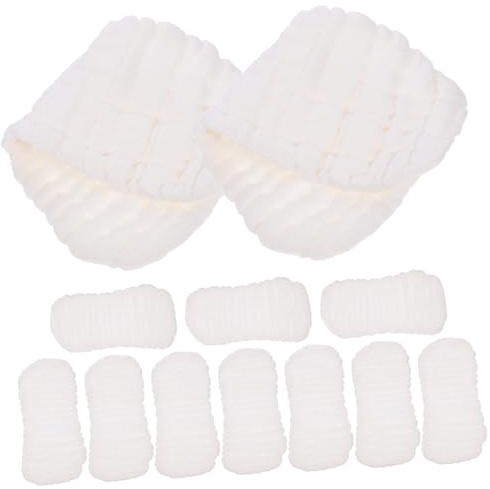 Abaodam 10pcs Newborn Cloth Diapers Liners Soft Absorbent Washable Inserts for Peanut-Shaped Design for Leak Prevention Breathable Cotton Material