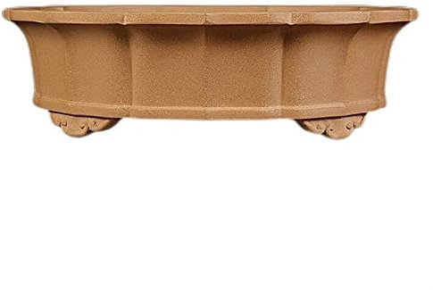 LJTHUU Vasi da Esterno, Vaso da piantagione, Vaso per Bonsai Extra Large, Vaso per Piante in Sabbia Viola e Resistente, Piedini Alti, fioriera retrò per pini e cipressi.