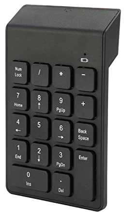 KIMISS 2,4 G di Tastiera Numerica Wireless - Design Sottile per Laptop e Desktop, 18 Chiavi Numpad per Professionisti Finanziari