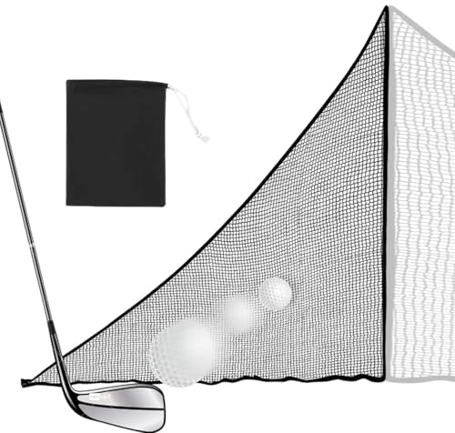 Golf Shank Netz Zubehör, Robustes Schlagnetz 2,1m x 2,1m für Golfbälle, Seitennetz Für Damen Herren Athleten Driving Range Garten Innenbereich