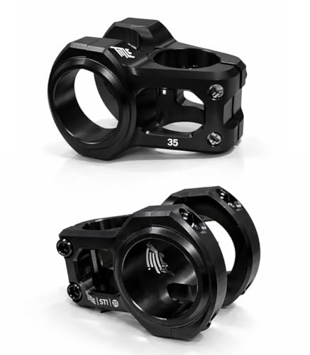 Title ST1 35 mm MTB-Vorbau kurzer Lenkervorbau für Mountainbike-Vorbau, Rennrad, MTB, BMX, Fixie-Getriebe, Radfahren, ideal für Enduro, Freeride, All-Mountain und Dirt Jump (Schwarz, 35 mm)