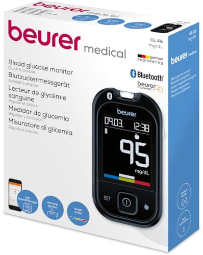 Beurer Medical GL 49 (mg/dL) Blutzuckermessgerät-Set
