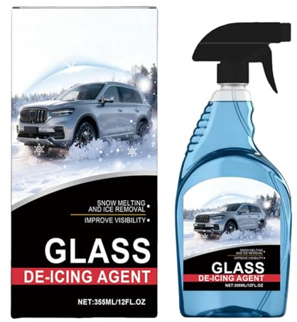 De Icer for Car Windshield - 12fl.oz Fast-Acting Defroster - Deicer Spray for Car Windshield | for Truck Frost Windscreens Mirrors Headlights Locks