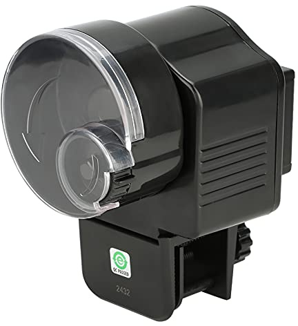 Yctze Alimentador Automático Compacto de Peces para Acuarios - Dispensador de Alimento para Peces con Temporizador Digital para Tanques de Agua Dulce y Salada