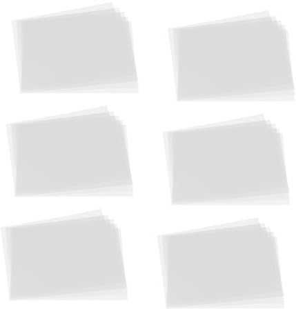 COHEALI 100 Pezzi Copertina e Supporto Stabile Trasparente in Plastica per Raccoglitori Alta Chiarezza per Scrapbooking e Attività Scolastiche