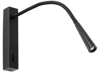 Faro Barcelona 64319 - FLIN Lampe applique lecteur noir
