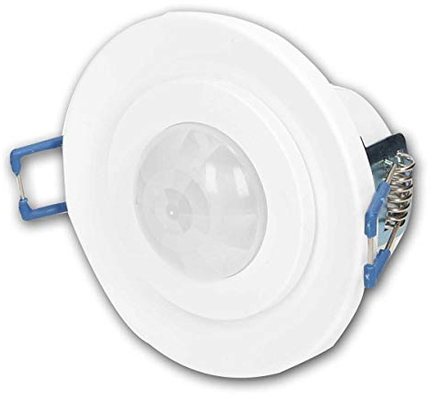 world-trading-net - Rilevatore di movimento da incasso a soffitto 360°, sensore a infrarossi, campo di rilevamento 360°, LED adatto