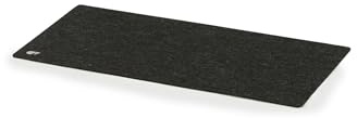 Oakywood - Schreibtischunterlage Filz - Mauspad Groß - aus Merino Wolle & Kork - Stilvolles und bequemes Mousepad für Büro, Homeoffice - Anthrazit 62x30cm (24.41x11,8 in)