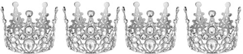 Beavorty 4stücke Rhinestone Krone Cake Topper Für Geburtstagsfeiern Und Dekorative Tortenaufsätze Für Mädchen Glitzernde Cupcake Deko Für Besondere Anlässe
