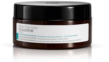 Collistar Attivi Puri Hair Scrub Niacinamide, Seboequilibrante, per Tutti i Tipi di Capelli, 250 ml