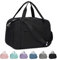 for Easyjet Cabin Bag 45X36X20 Underseat with Laptop Compartment 14 Inch Travel Duffel Bag with Wet Pocket Weekender Overnight Carry on Luggage for Women and Men 25L (Black)