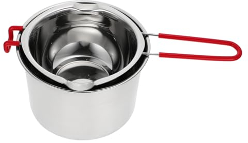 Yardwe 1ensemble Pot De Fonte à Fondre Acier Inoxydable Casserole Poignée Pour Beurre Et Fromage Ustensile De Cuisine Pour Camping Et Pique-