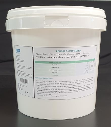 1 kg heläggspulver för djurfoder - Ökat proteininnehåll 65 %