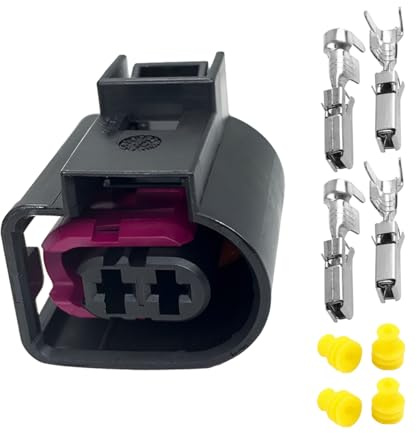 CGEAMDY 2 Pezzi Di Connettori Per Clacson Maschio E Femmin, Connettori Automotive Spine, Spine Per Autoveicoli Connettori-Cablaggi, Terminale Auto Pigtail Connettore, Connettori Per Clacson