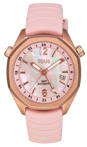TOUS Watches Now Reloj para Mujer Analógico de Automático con Brazalete de Silicona 3000133800