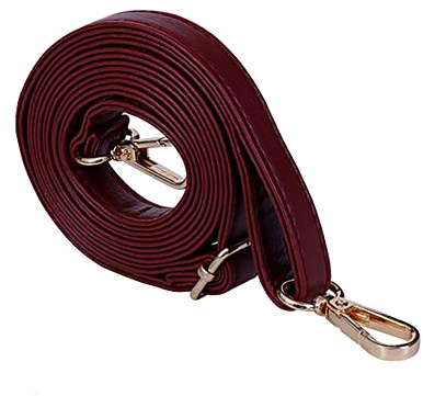 Blausky Verstellbarer PU Schultergurt,Schulterriemen aus Leder,Damen Taschengurte,Taschenband,Umhängetasche Taschenriemen,Damen Zubehör,für Taschen Handtaschen Schultertasche,Weinrot,140cm x 1.45 cm