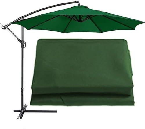 Toile de rechange pour parasol de table et de marché Vert 3 m 8 baleines