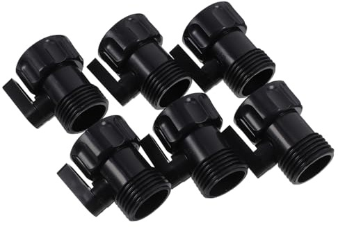 Yardwe 6pcs Hose Shutoff Valve Garden Hose Connector Repair Kit Quick Coupling for Outdoor Use