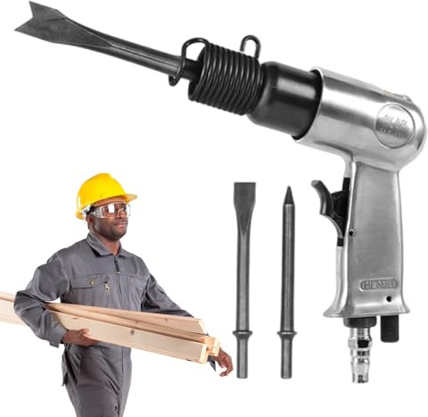 Lufthammer Meißel-Set, pneumatische Werkzeuge | Multifunktionale pneumatische Hammerschaufel, leichte Luftklinge zum Schneiden, Bohren, Entfernen von Rost und Schaben