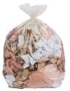 Babag 250 Sacs Poubelle 50L - Transparent, uniquement pour déchet leger, Idéal pour Tri Sélectif et Déchets Légers