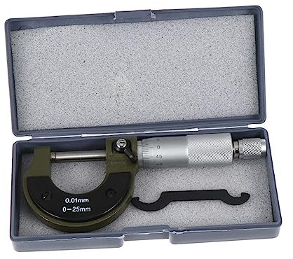 Cabilock Micrómetro De Tornillo De Precisión Herramientas De Medición Acero Al Diámetro Exterior Calibre Micrométrico