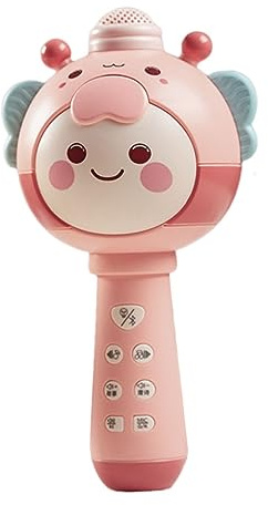 CLISPEED Microphone USB Rechargeable pour Garçon Fille Karaoké Musical Micro Chantant Portable avec Téléphone Jeu Éducatif pour Garçons et Filles